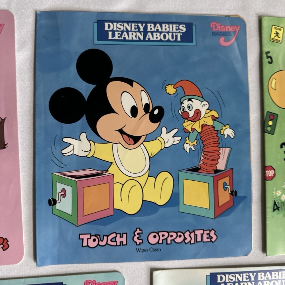 Vintage Disney Babies Learn About Soft Cover Wipe Clean Book Lot of 15 1987-1990 - Picture 3 of 16